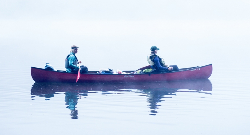 canoeing on Delaware Water Gap